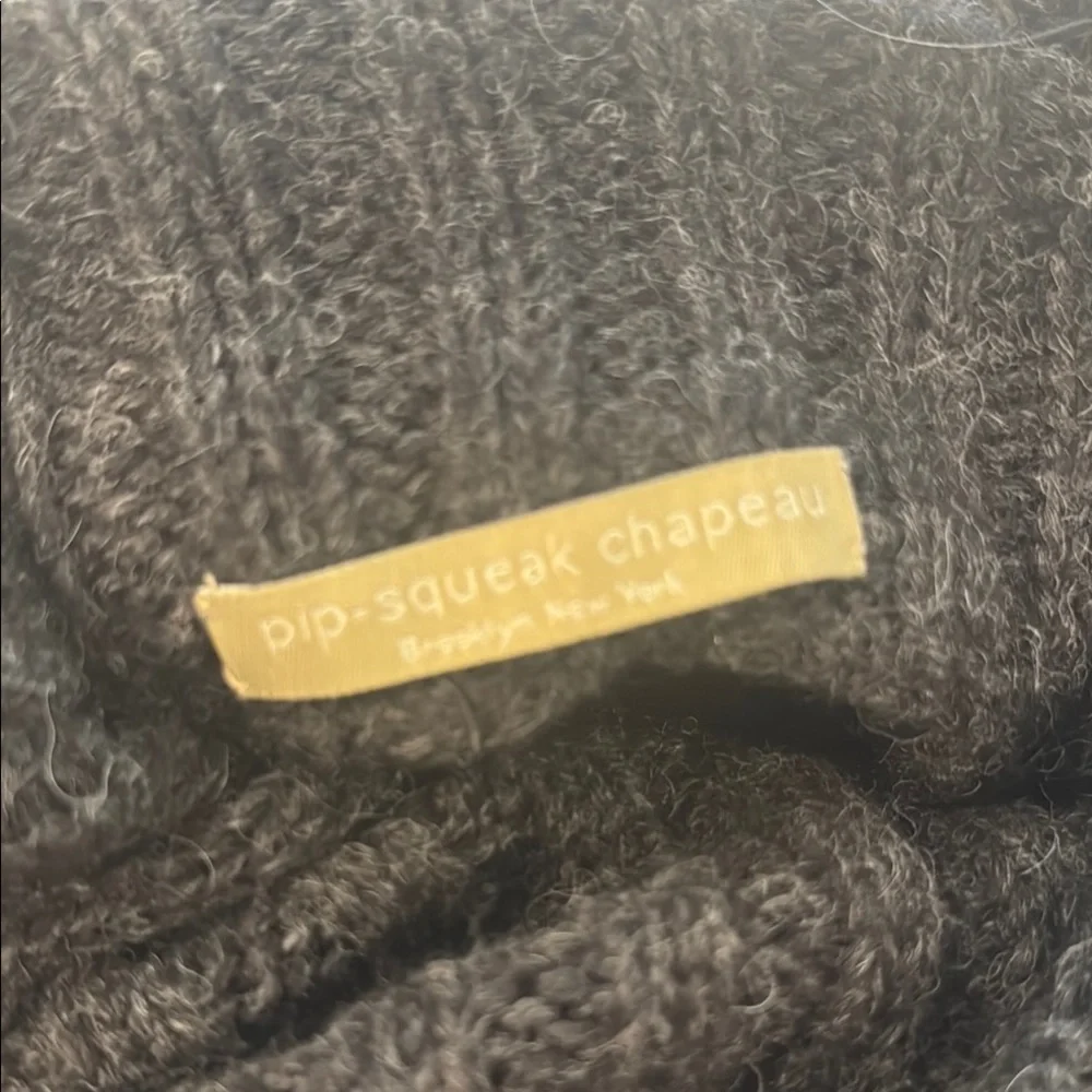 Gray Asymmetrical wool Poncho - Picture 9 of 9
